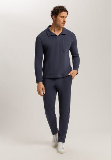 Travelwear Cotton Rib Pants | Ombre Blue 75860-2635